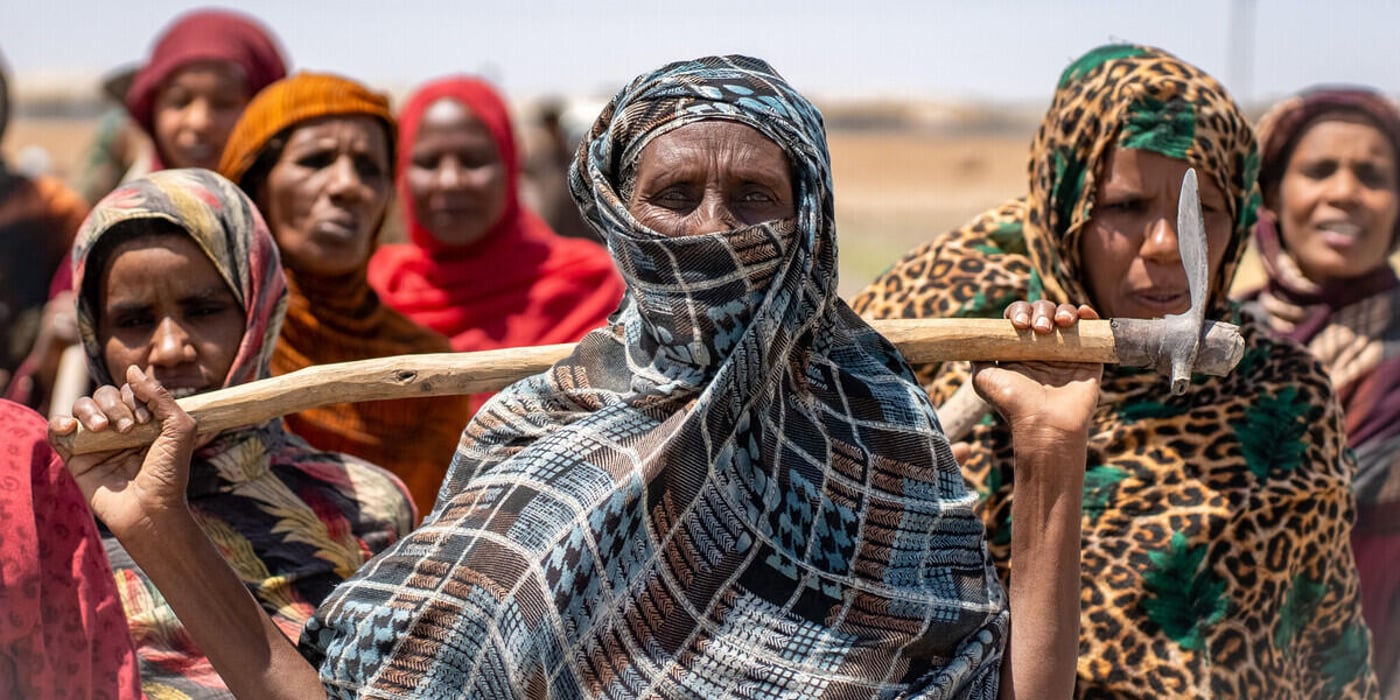 Kvinnliga jordbrukare i Sudan förbereder sig för odlingssäsongen.