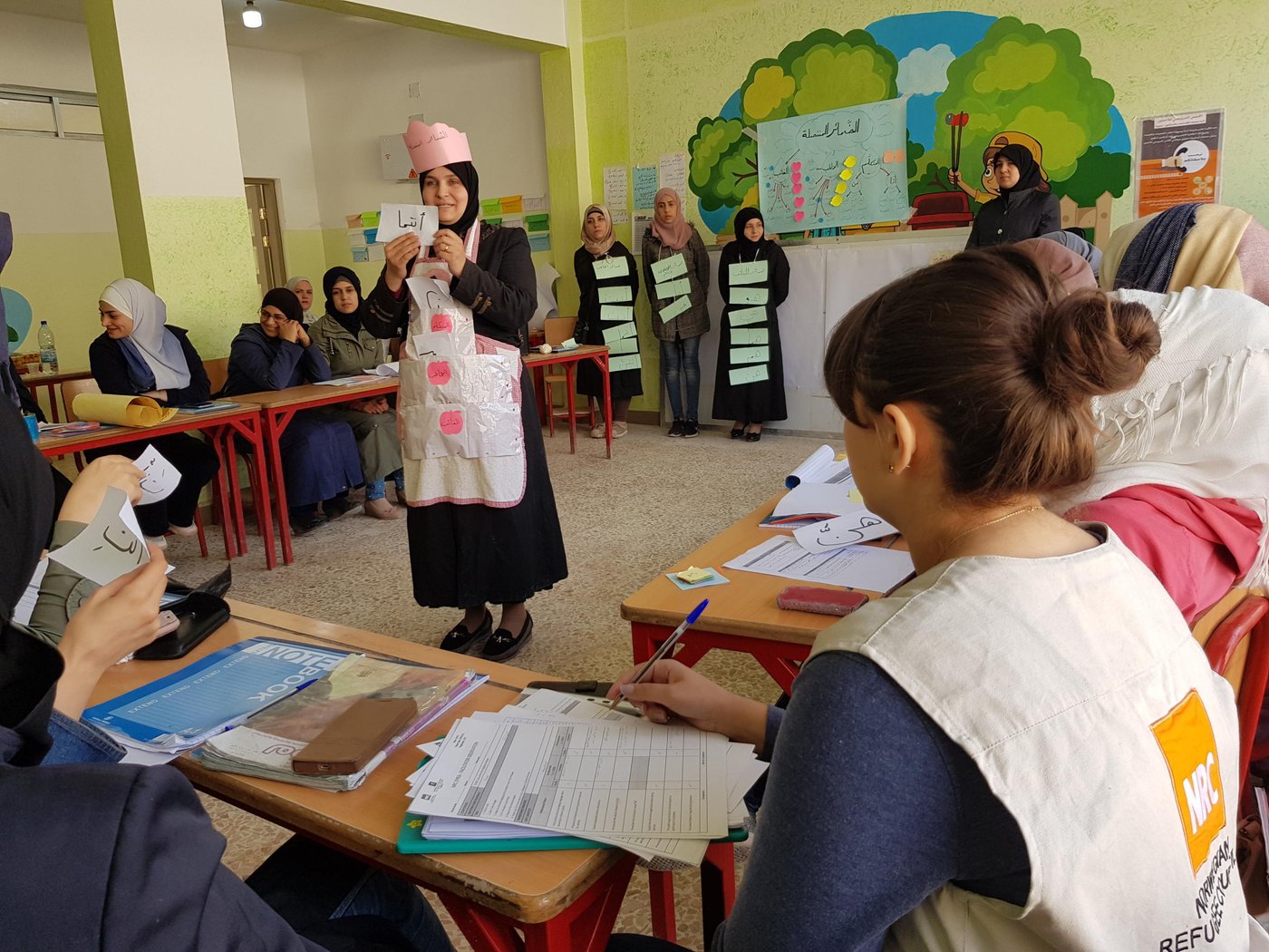 Creating Welcoming School teachers training in Harasta - Rural Damascus